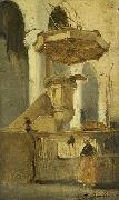 Johannes Bosboom The Pulpit of the Church in Hoorn USA oil painting artist